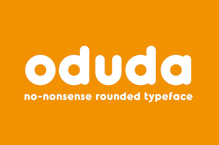 Oduda - Rounded Typeface 