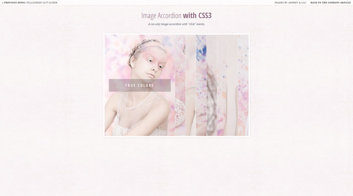 Image Accordion with CSS3