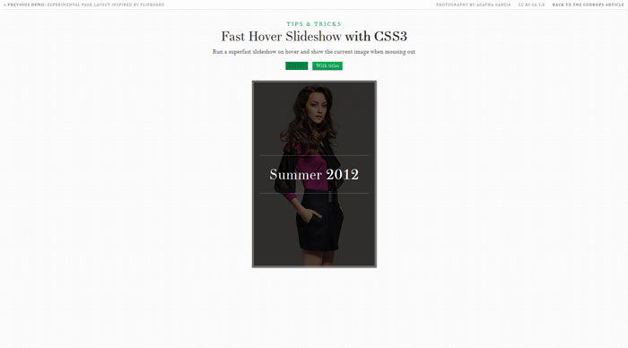 How to Create a Fast Hover Slideshow with CSS3