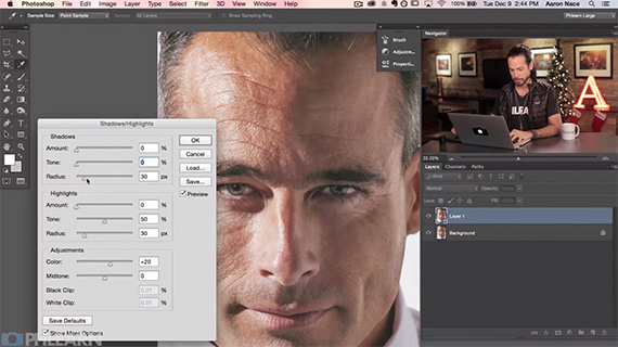 How to retouch mature skin in photoshop