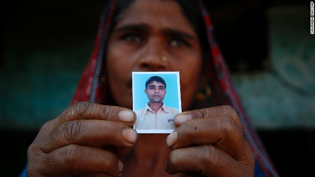 Tarabati says she wants the tiger shot dead. She is still grieving for the son she lost. Shiv Kumar, 22, was killed in January after the tiger stalked him in a nearby sugarcane field.
