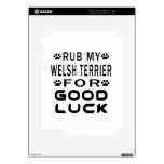 Rub My Welsh Terrier For Good Luck Decal For The iPad 2