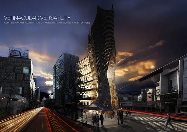 Vernacular Versatility Skyscraper by Yong Ju Lee