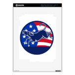 Donkey Democrat Flag iPad 3 Decal