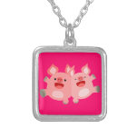 YEAH!! Cute Cartoon Pigs Necklace
