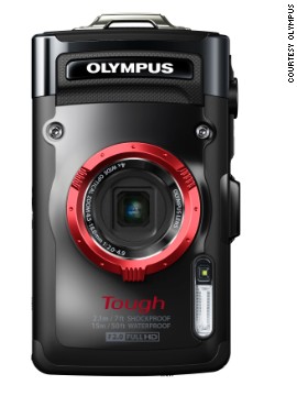 <strong>Olympus Tough TG-2</strong>. The TG-2 is a pocket cam with a tough exterior that's waterproof to 15 meters, crush-proof to 100 kilos and freeze-proof down to -10C. 