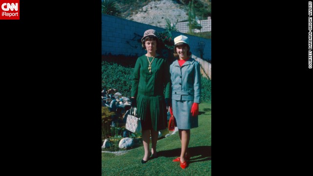 <a href='http://ift.tt/1h9sPWo'>Barbara Wright-Avlitis</a> is proud of this fashionable photo from September 1965. It was taken for a mother-daughter formal luncheon. Her aunt provided the clothes so she might fit in at the "rather exclusive high school" she ended up attending. "Most of the girls who went to the school were rich and from upper-class families but my family was a pretty average middle-class bunch. We weren't used to putting on airs or hobnobbing with celebrities. In fact, we were pretty nervous about the whole thing because mom wanted to make me proud and I just wanted to blend in."