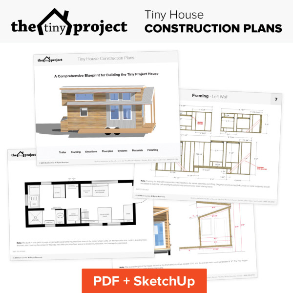 the tiny project construction plans 003 600x600   The Tiny Project: Modern Tiny House Plans