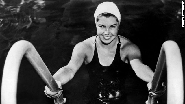 Esther Williams was a renowned Los Angeles swimmer when she joined a theatrical swimming troupe, Billy Rose's Aquacade. She parlayed her abilities into a successful acting career -- though, in such films as "Dangerous When Wet" and "Million Dollar Mermaid," she wasn't far from the water.