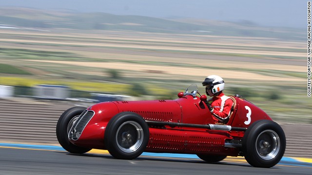 This 1939 Maserati 4CL packs a .5-liter supercharged 4-cylinder engine which runs on methanol. Owner Paddins Dowling says the car retains almost all of its original aluminum bodywork and has recently won victories in races in the U.S. and Australia.