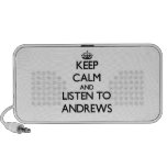 Keep calm and Listen to Andrews Mp3 Speaker
