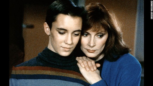 Dr. Beverly Crusher (Gates McFadden, right) had the mixed blessing of being a mother on the starship Enterprise in "Star Trek: The Next Generation." It could be hard taking care of the crew -- and a son, Wesley, played by Wil Wheaton. Of course, the precocious Wesley Crusher always saved the day.