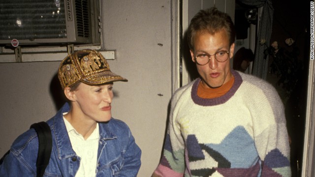 Glenn Close and Woody Harrelson <a href='http://ift.tt/1gPp6Yj' target='_blank'>are said to have become romantic partners for a spell in 1991</a>, when they performed in the play "Brooklyn Laundry" together. 