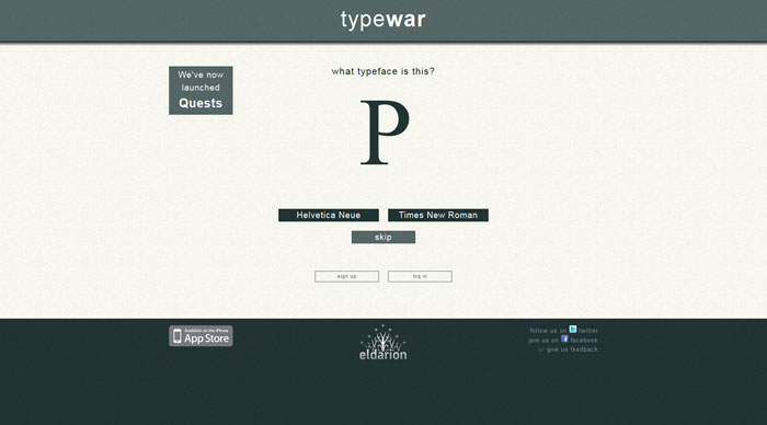 typewar font game