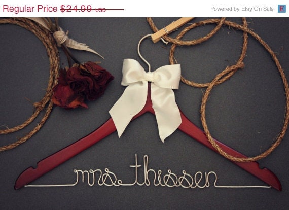 Sale Bridesmaid Gift for Bridal Party- personalized hangers