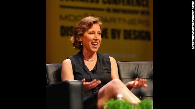 YouTube CEO Susan Wojcicki will speak at Johns Hopkins University's commencement on May 22. Here, she speaks at a 2011 conference in New York.