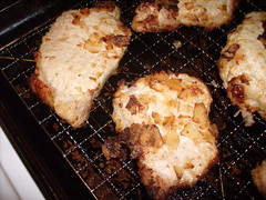 Potato Chip Crusted Pork Chops