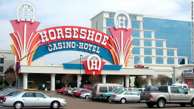 Neon-lit casinos, like the Horseshoe Casino and Hotel shown here, have transformed impoverished Tunica, Mississippi, into "the Las Vegas of the South." 