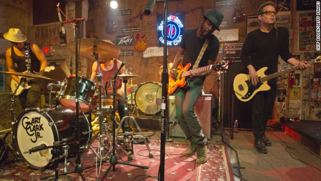 Blues music permeates the Mississippi Delta. Struggles with slavery, segregation, civil rights and poverty in this stretch of the South go hand in hand with the woeful tunes. Guitarist Gary Clark Jr. is shown here performing in Clarksdale.