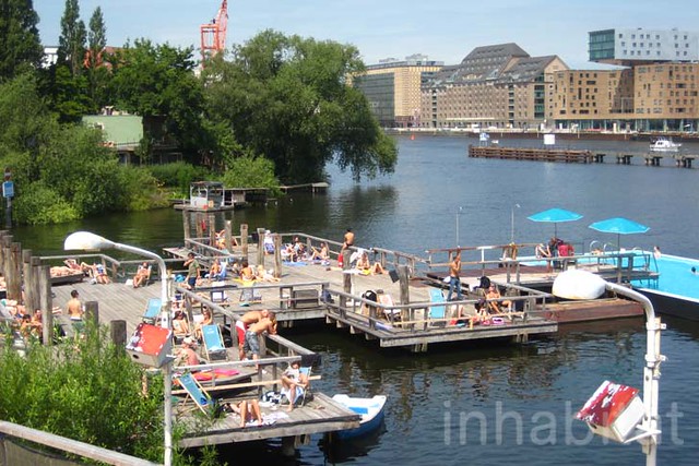 Berlin's Arena Badeschiff Floating Swimming Pool
