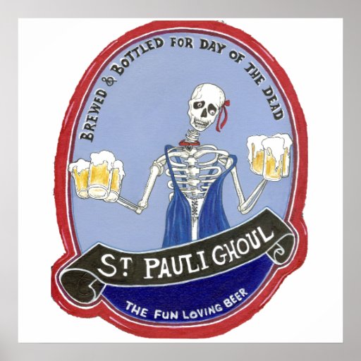 Ghoul Halloween Beer Poster