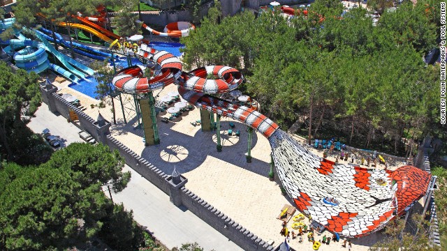 It's a game-changing waterslide and it can be found at Maxx Royal Belek Golf &amp; Spa in Belek, Turkey. The double-tube ride is interactive because passengers race each other. It also incorporates special effects, such as hissing sounds.