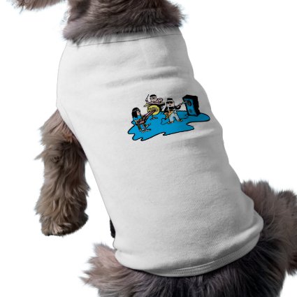 cartoon band blue.png dog t-shirt