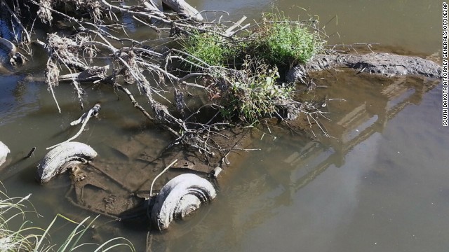 A Studebaker with skeletal remains was found in September in a creek just half a mile from the girls' intended destination. Last year's weather -- a wet spring followed by strong creek currents and then a drought -- caused the car to become visible and recovered, caked in mud, authorities said.