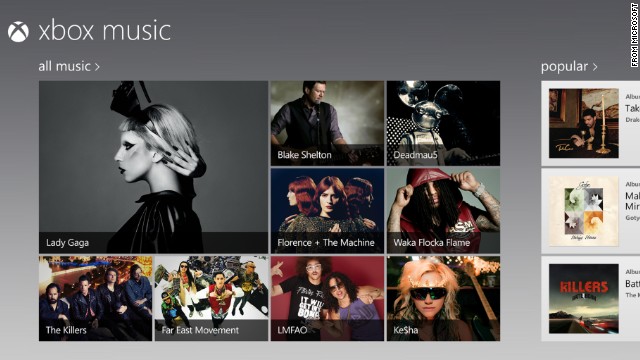 Microsoft launched Xbox Music in the fall of 2012. Like Spotify, it lets users instantly stream music -- to the Xbox home-entertainment system or to Windows-powered PCs, tablets and phones.
