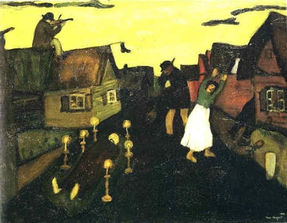 The Dead Man, Marc Chagall 1908