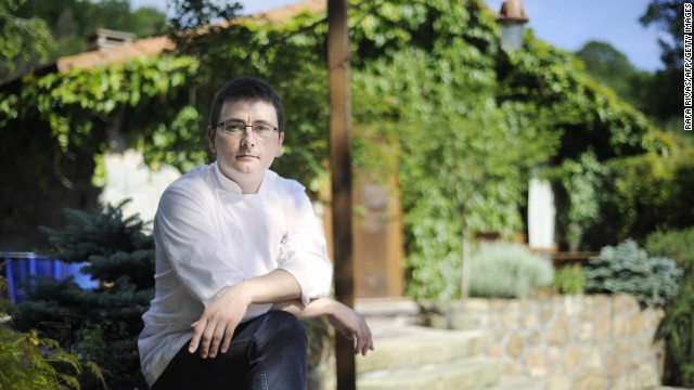 Chef Andoni Luis Aduriz is known for knocking up weird-looking dishes in the foodie Spanish city of San Sebastian.