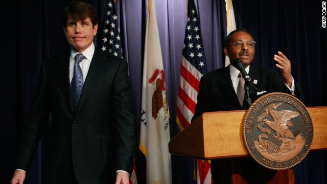 <strong>Rod Blagojevich,</strong> the one-time Illinois governor who was convicted of political corruption charges, left, denied he tried to sell a vacant U.S. Senate seat once held by Barack Obama: "I will fight until I take my last breath. <a href='http://ift.tt/S4olFs'>I have done nothing wrong</a>."