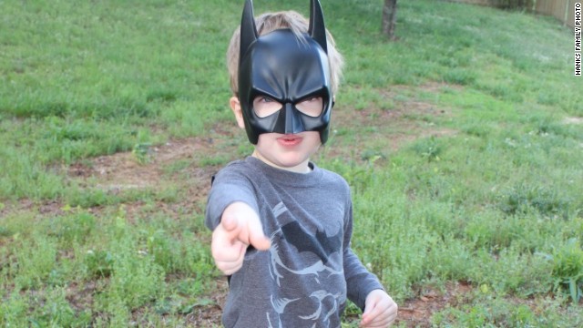 Gilbert Hanks (son of CNN's Henry Hanks) in suburban Atlanta, Georgia, is one of the many children out there fascinated with superheroes. Thanks in large part to blockbuster movies like "Avengers" and "The Dark Knight" children love to dress as their favorite superheroes.