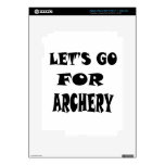 Let's Go For Archery Decals For iPad 3