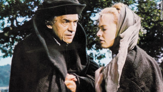 Paul Scofield re-created his stage role as Sir Thomas More in Fred Zinnemann's film version of the Robert Bolt drama "A Man for All Seasons." The film portrayed More as a man of conscience who refused to recognize King Henry VIII as head of the Church of England because of his denial of the Pope's authority. Scofield and director Zinnemann both won Oscars for their work. Susannah York, right, co-starred.
