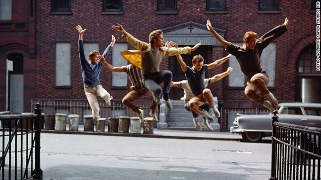 "West Side Story" used the streets of New York as backdrops for this musical version of "Romeo and Juliet." The Jets and Sharks replaced the Montagues and Capulets as rival gangs ready to rumble, leading to tragedy for young lovers Tony (Richard Beymer) and Maria (Natalie Wood). The film took home 10 Oscars, including best supporting actor (George Chakiris), supporting actress (Rita Moreno) and direction (Robert Wise and Jerome Robbins, the first time the award was shared).