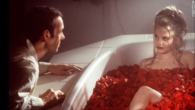 Kevin Spacey stars as a frustrated middle manager who develops a crush on one of his daughter's friends (Mena Suvari) in "American Beauty." Besides the big prize, the film won best director for Sam Mendes and best actor for Spacey as part of its five Oscars. Also immortalized: a plastic bag blowing in the breeze.
