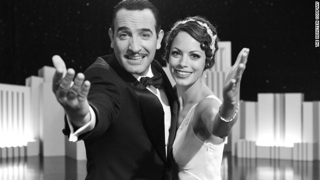Jean Dujardin and Bérénice Bejo star in "The Artist," the first (mostly) silent film to win best picture since 1927's "Wings." The film, about the fall and rise of a silent film star, won five Oscars. 