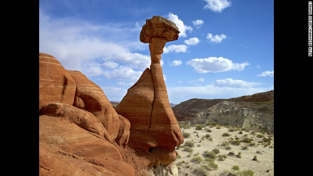Grand Staircase-Escalante National Monument is another prime example of Utah's amazing rock formations, including this <a href='http://ift.tt/TtgOAP' target='_blank'>Toadstool hoodoo.</a>