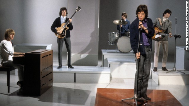 The band gets ready to perform on the American musical variety show "Shindig" in 1965.