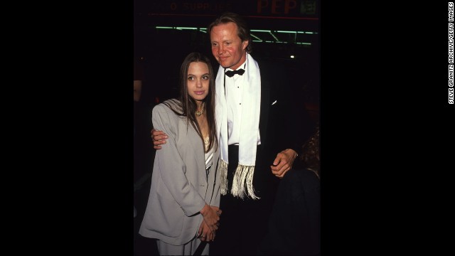 Jolie and Jon Voight are seen in an undated photo.