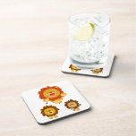 'Coming!!" Three Cute Cartoon Lions Coasters Set