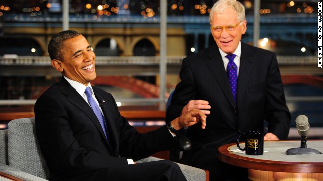 Obama joked with David Letterman during this September 2012 appearance but he also discussed the presidential campaign and the attack on the U.S. facility in Benghazi, Libya, in which four Americans, including the U.S. ambassador, were killed.