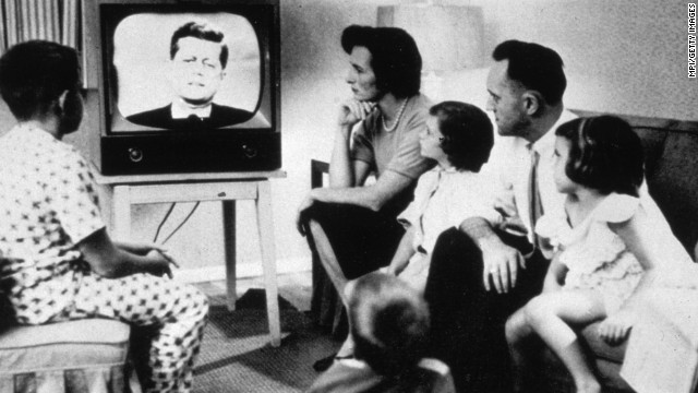 By 1960, television was firmly entrenched as America's new hearth.<a href='http://ift.tt/ZSMEbT' target='_blank'> Close to 90% of households had a TV</a>, making the device almost ubiquitous. The ensuing decade would see the medium grow in both importance and range. 
