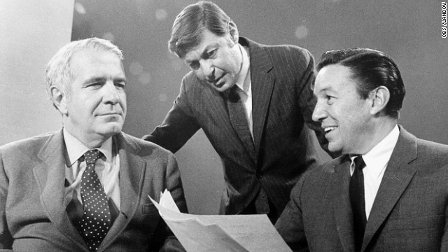 In September 1968, the newsmagazine "60 Minutes" -- created and produced by Don Hewitt, center -- premiered with Harry Reasoner, left, and Mike Wallace, right. The tremendously influential show spawned a host of imitators and is still on the air today.