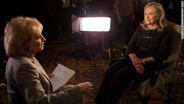 Walters' annual specials on the year's "most fascinating people" focused on big names in entertainment, sports, politics and popular culture. In December 2012, she interviewed then-Secretary of State Hillary Clinton.