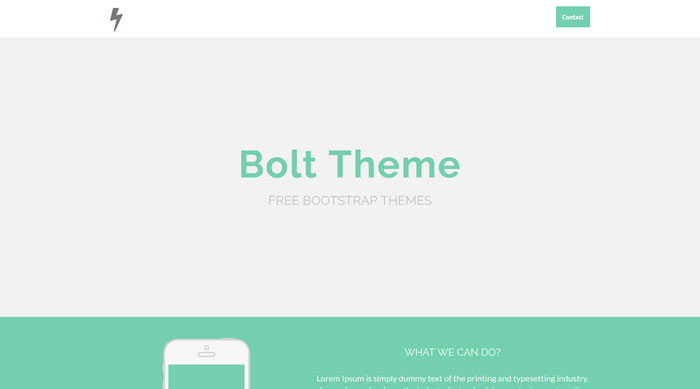 Bolt Free Bootstrap 3 Template