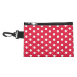 Red Polka Dot Pattern Accessories Bag