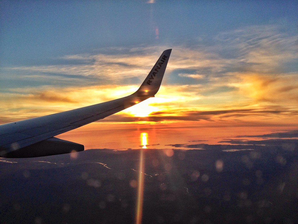 Puesta de sol desde avión [216/365] #lafotodeayer