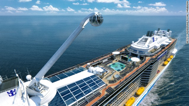 Cruise lines are constantly trying to outdo each other. Royal Caribbean's Quantum of the Seas gets the "wow factor" award, with a skydiving simulator, bumper cars, an aerial viewing pod and inside cabins with "virtual balconies" thanks to giant LCD screens showing an ocean view. Take a look at other new vessels arriving this year: